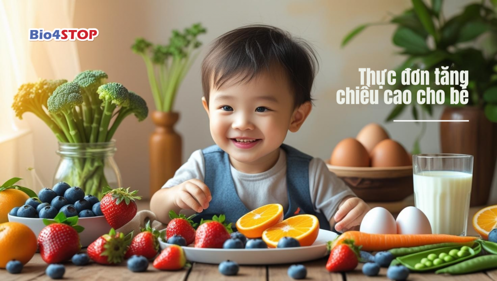 Thực đơn tăng chiều cao cho bé