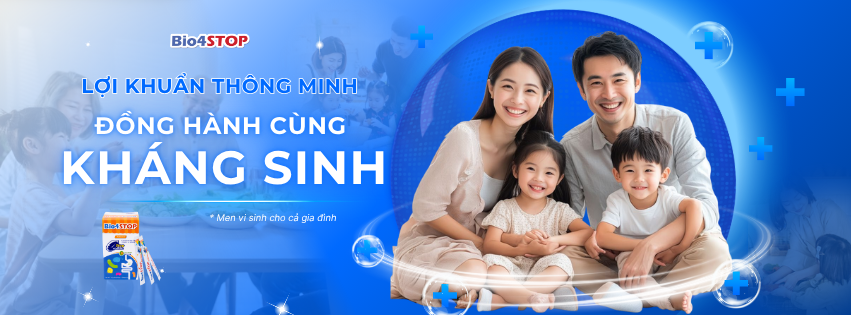 Bio4STOP - Lợi khuẩn Thông minh, Đồng hành cùng Kháng sinh: Giải pháp Đột phá cho Hệ Tiêu hóa của Bạn
