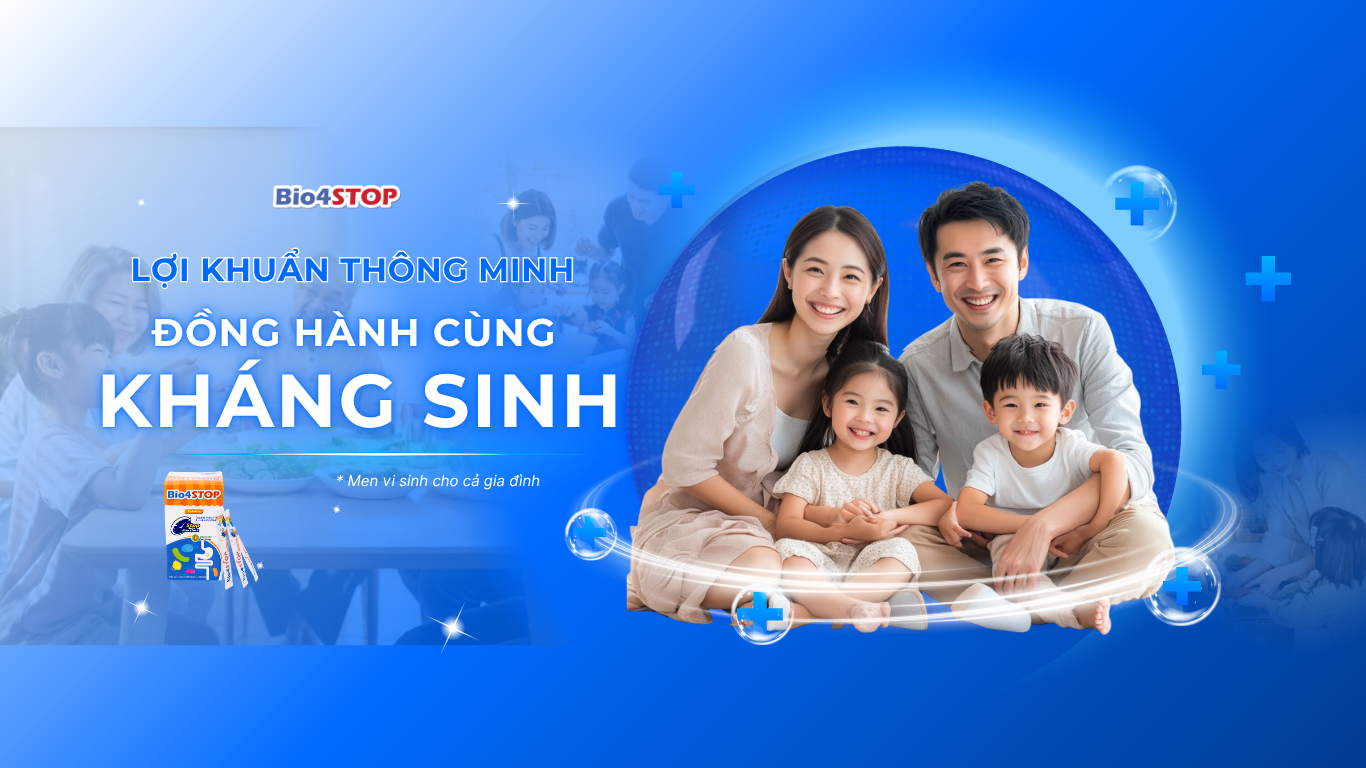 Minh họa Tác động của Kháng sinh lên Đường ruột