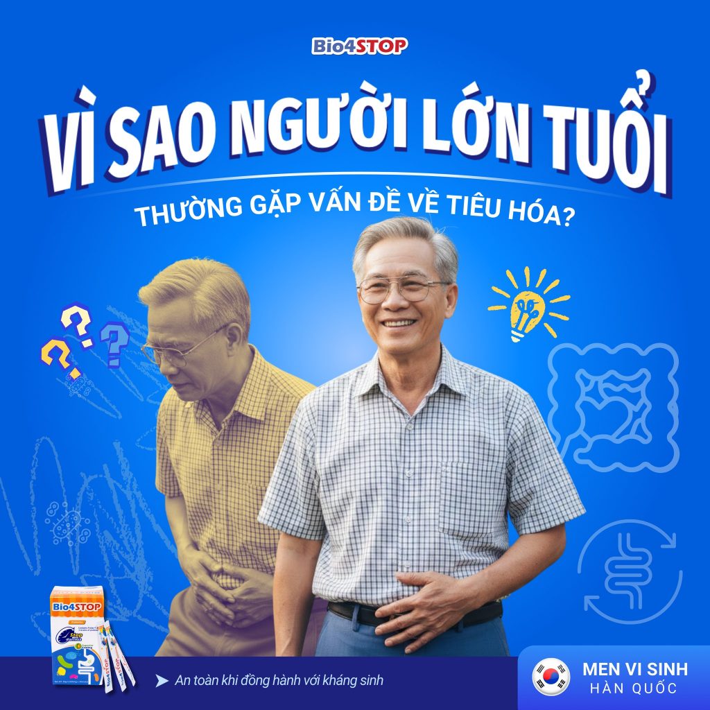 Vì sao người lớn tuổi bị rối loạn tiêu hóa