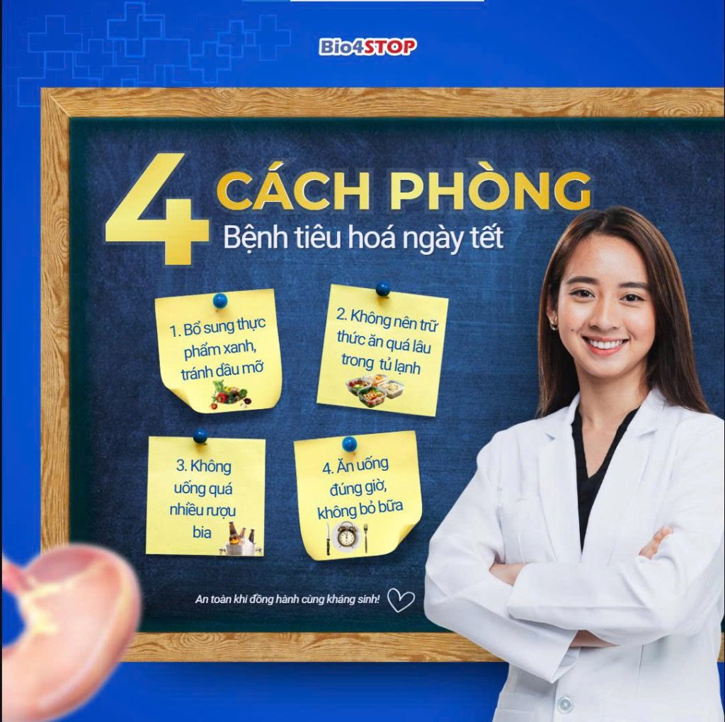 Tết 2026: 3 nhóm món ăn dễ gây rối loạn tiêu hóa & cách phục hồi với Postbiotics