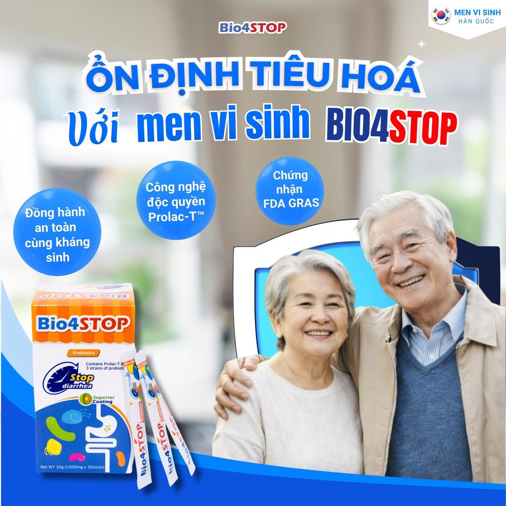 Bio4STOP — Hỗ Trợ Hệ Vi Sinh Phù Hợp Cho Người Cao Tuổi